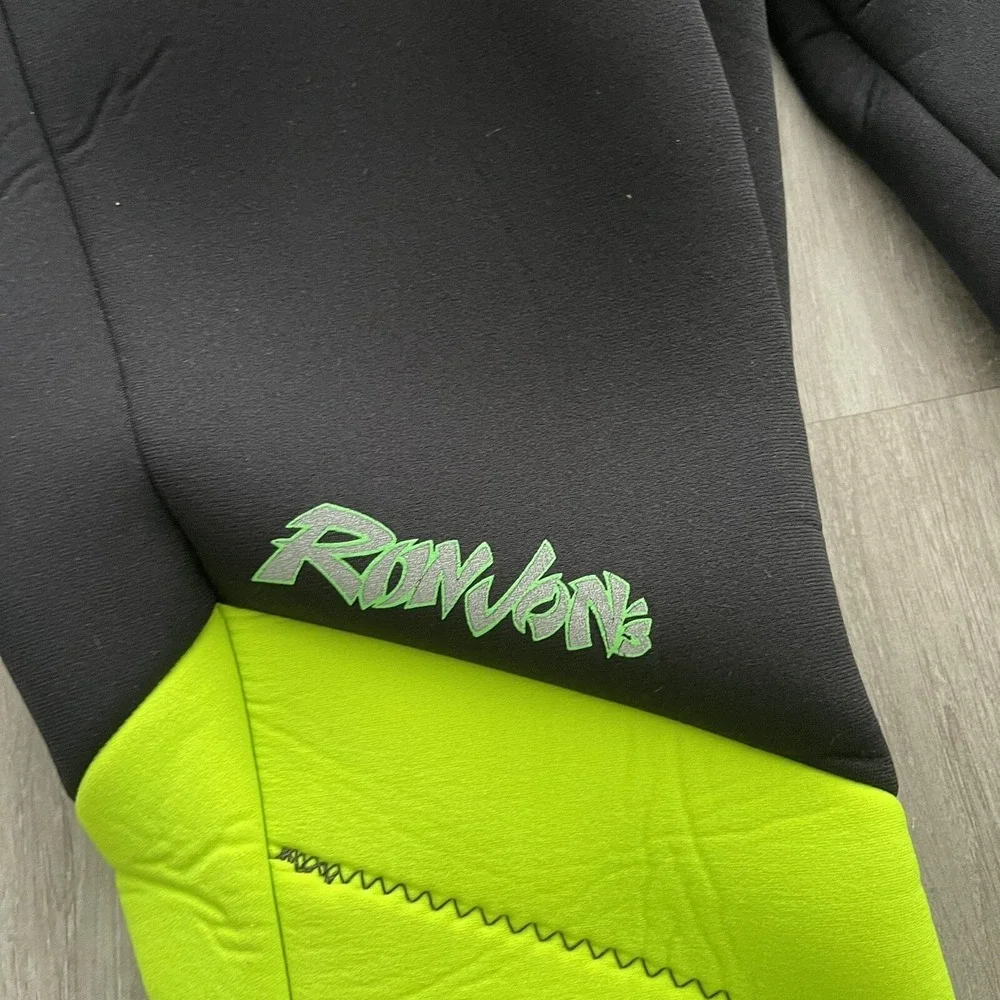 Vintage Ron Jon Surf Shop Wetsuit Surfing Neon Short Sleeve Size Small 9117RJ